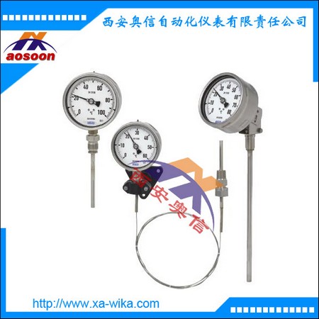R73.100， R73.160气包式温度计 威卡热膨胀温度计 径向