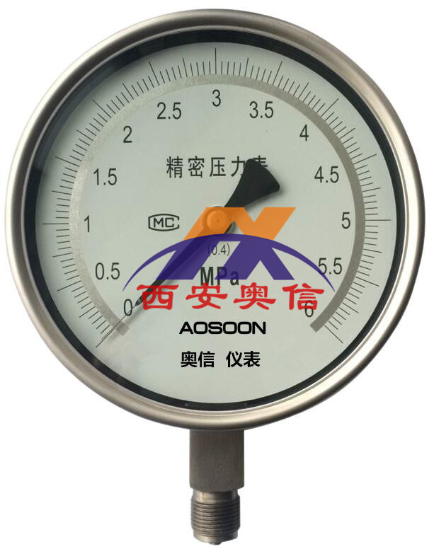 YB-150BA全不锈钢精密压力表，0.4级