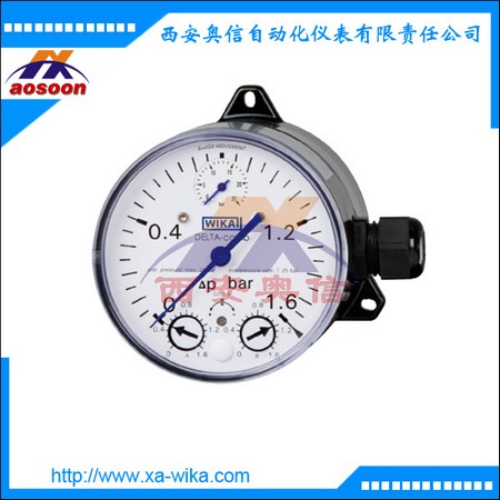 WIKA压力表  带集成压力数显差压表DPGS40TA 德国wika 微动开关
