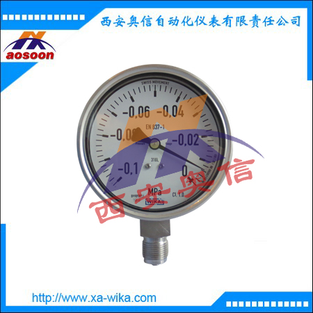 wika压力表233.50.100/0-1.6Mpa 径向威卡压力表 wika