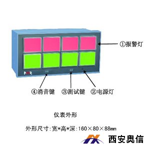 虹润仪表NHR-5810系列八路闪光报警器