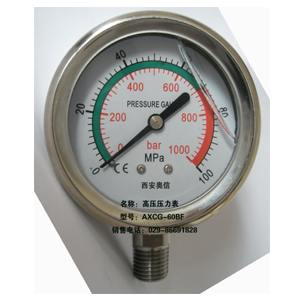 70MPa压力表 100MPa高压压力表