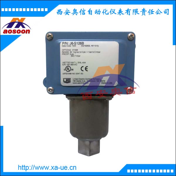 J6-S126B美国UE压力开关 UE紧凑型真空压力开关