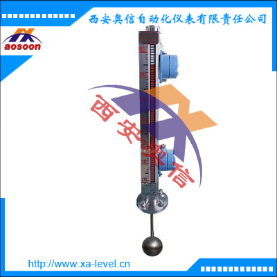 顶装磁浮子液位传感器AXUHZ-3ADHT DN100顶装磁翻板液位计